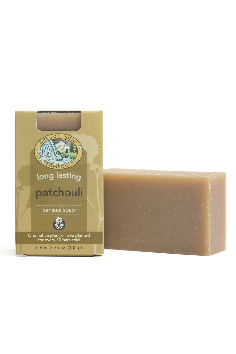 Patchouli Bar:  All Natural. Certified Organic. Non-toxic Bar Soap