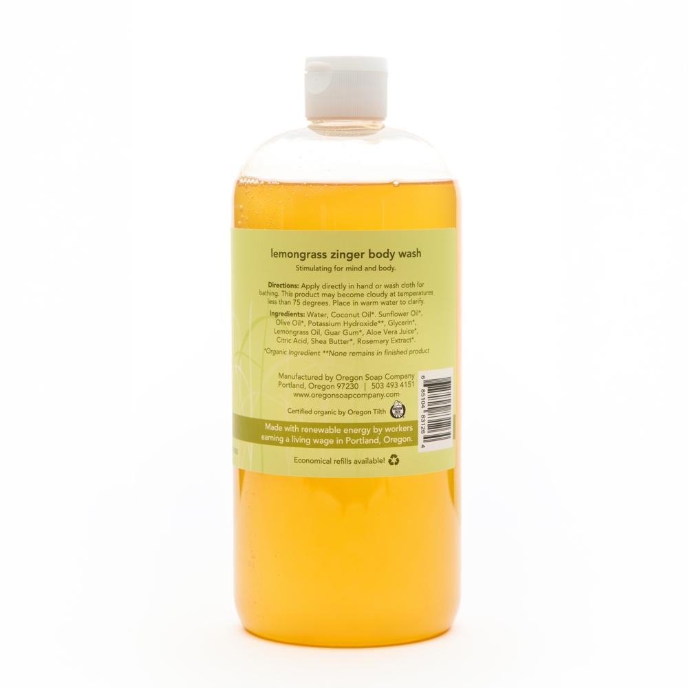 Lemongrass Zinger Natural Organic Body Wash