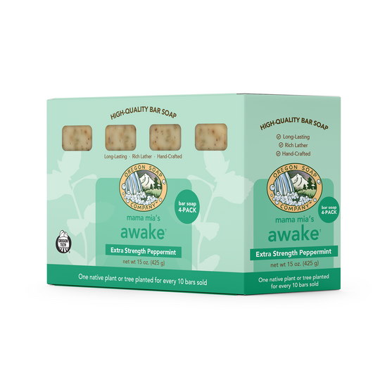 Mama Mia's Awake Organic Bar Soap, 4-pack