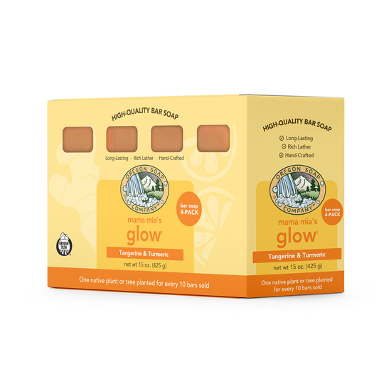Mama Mia's Glow Organic Bar Soap, 4-pack