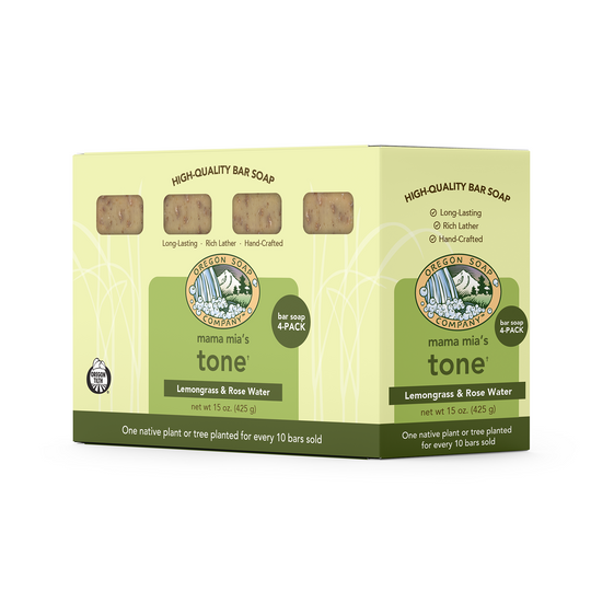 Mama Mia's Tone Organic Bar Soap, 4-pack