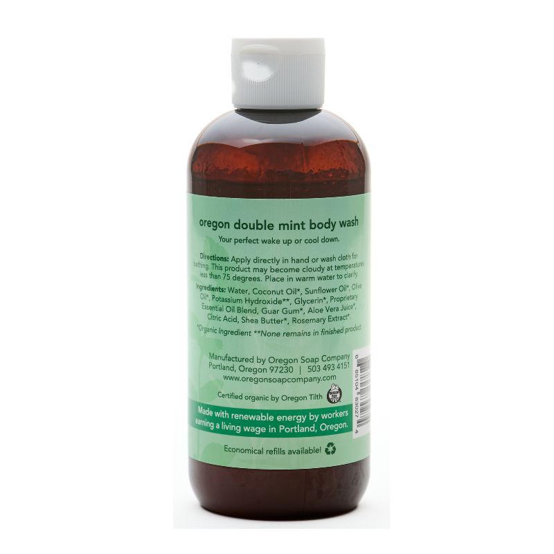 Oregon Double Mint Natural Organic Body Wash