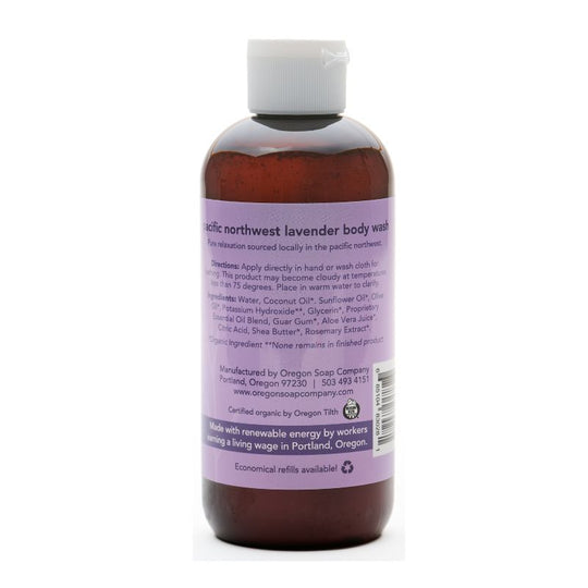 Pacific Northwest Lavender Natural Organic Body Wash