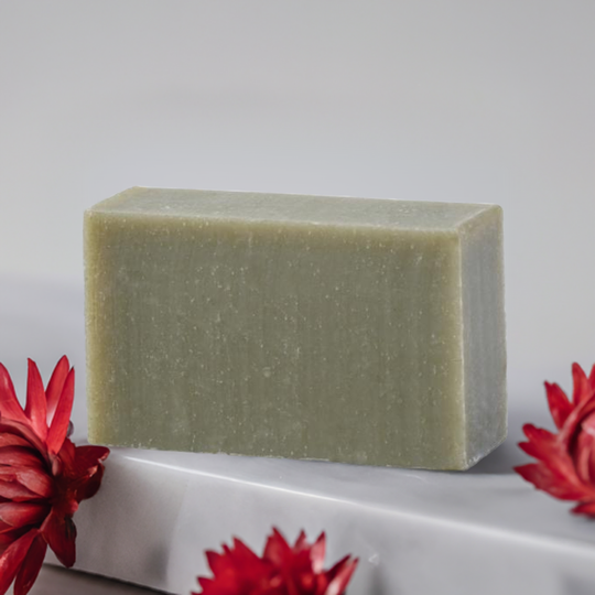 French Clay & Geranium Bar:  All Natural. Non-toxic Bar Soap