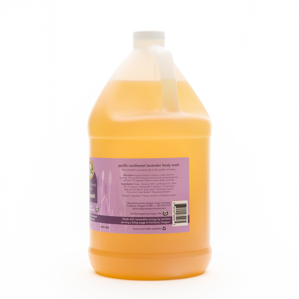 Pacific Northwest Lavender Natural Organic Body Wash